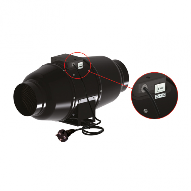 Odhlučnený ventilátor Metal 160 : 405-555 m³/h