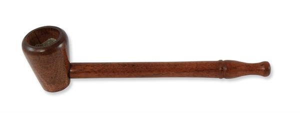 Drevená fajka kvety