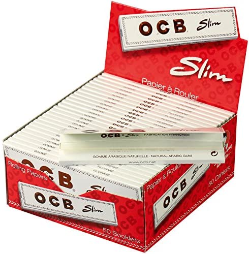 Papieriky OCB Slim biele