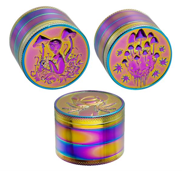 Drtička Metal ICY Rainbow Embossed - Alien Mushroom