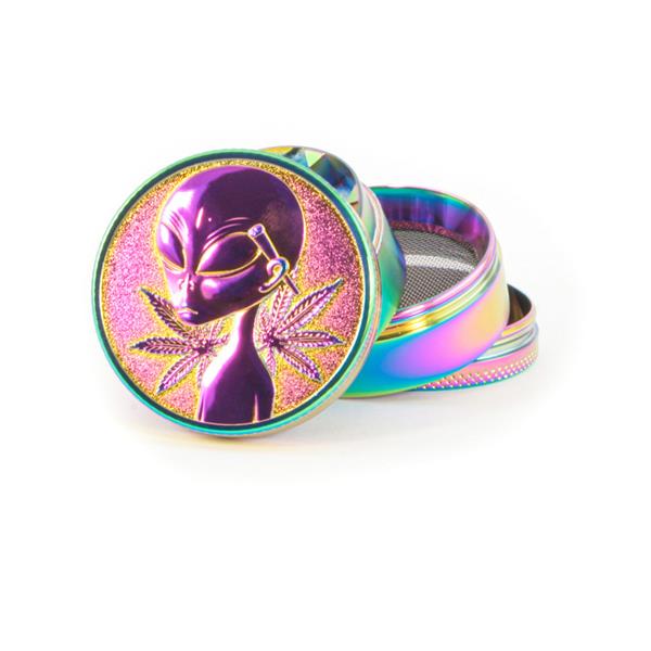 Drtička Metal ICY Rainbow Embossed - Alien Mushroom