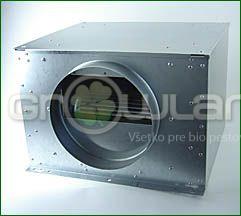 Odhlučnený ventilátor v boxe, výkon 1090m3/h