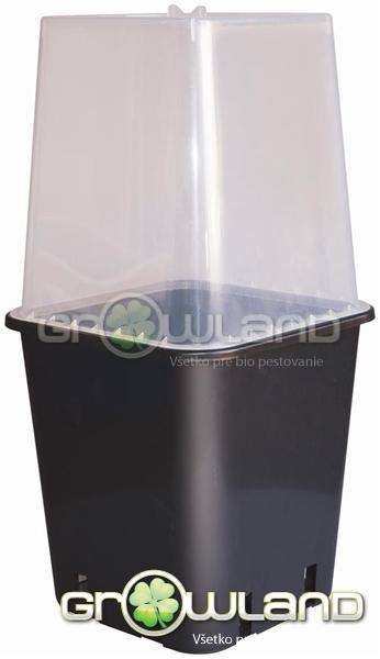 Priehľadný kryt na 11 litrový kvetináč