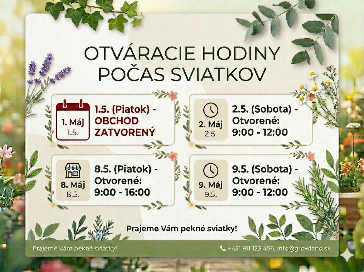 Otváracie hodiny počas sviatkov