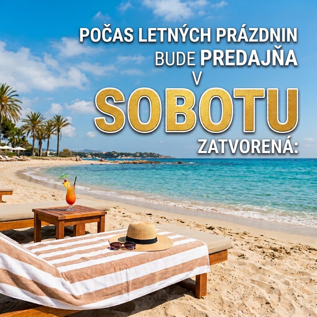 Otváracie hodiny počas letných prázdnin